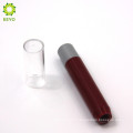 empty cosmetic container round black plastic lipstick tube